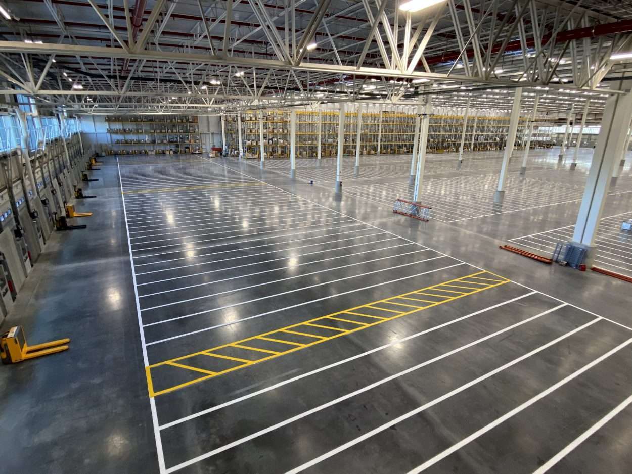 Warehouse Striping & Shot Blasting Contractors / Columbia, SC