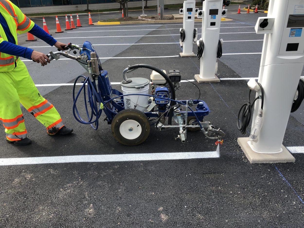 Parking Lot Striping Savannah GA Warehouse Markings