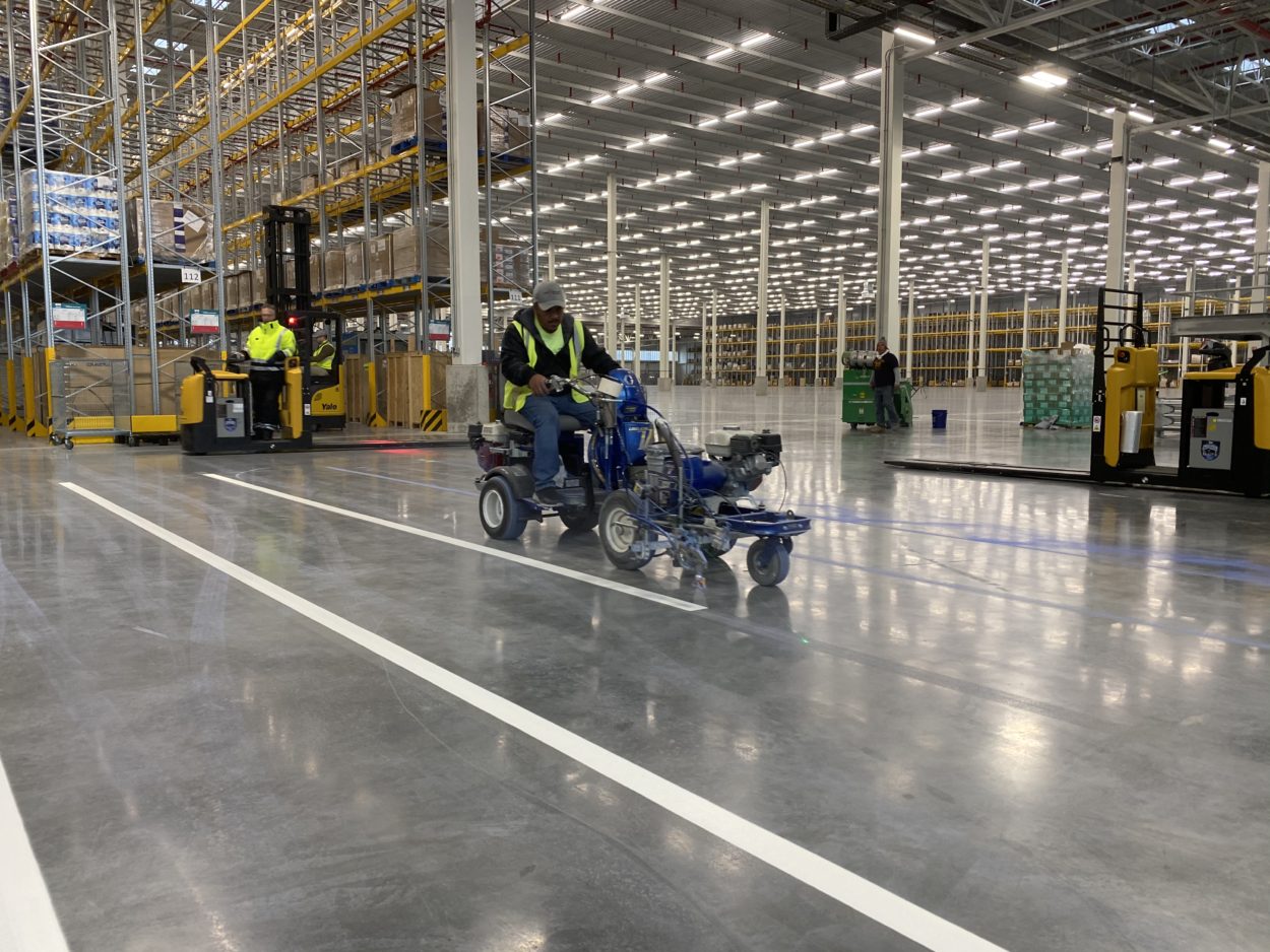 Parking Lot Striping Savannah GA Warehouse Markings