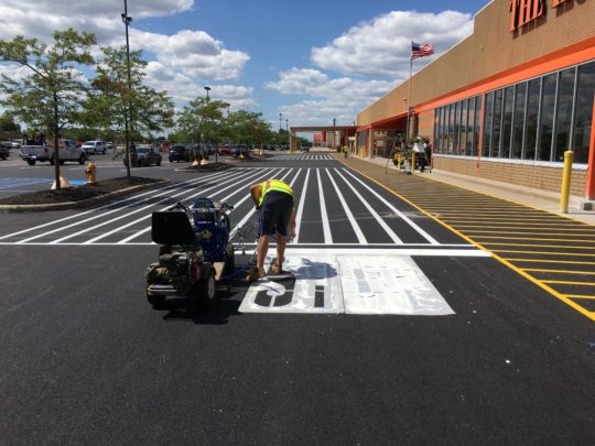 Alpharetta Line striping parking lot striping